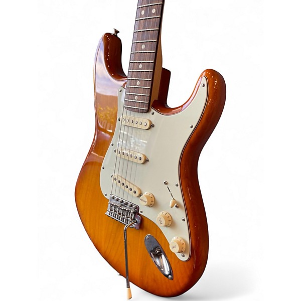 Used Fender American Performer Stratocaster SSS Honey Burst Solid Body Electric Guitar