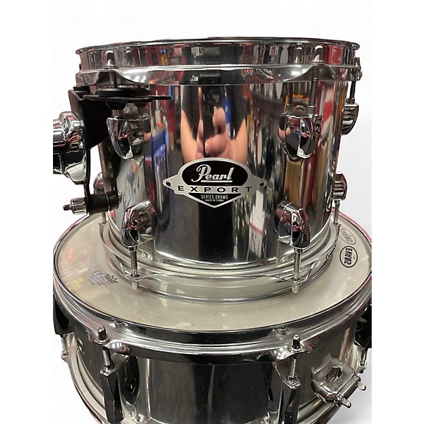Used Pearl 5 Piece Export Chrome Drum Kit