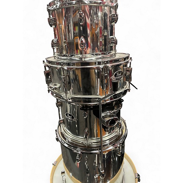 Used Pearl 5 Piece Export Chrome Drum Kit