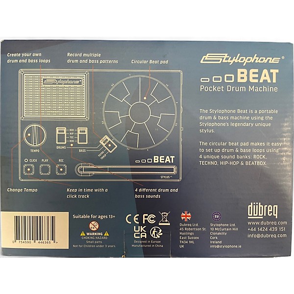 Used Stylophone Beat Pocket Drum Machine Drum Machine