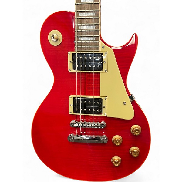 Used Sawtooth h58s Candy Apple Red Solid Body Electric Guitar