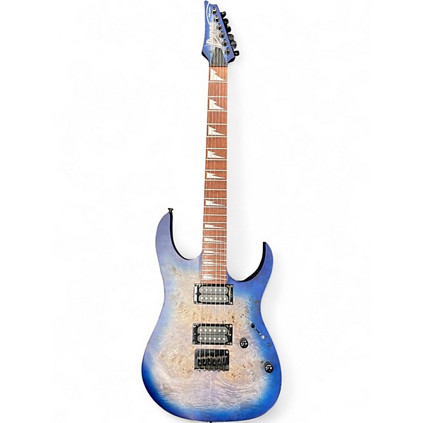 Used Ibanez Rgrt621dpb Blue Lagoon Burst Solid Body Electric Guitar
