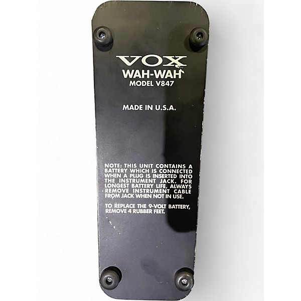 Used VOX V847 Reissue Wah Effect Pedal
