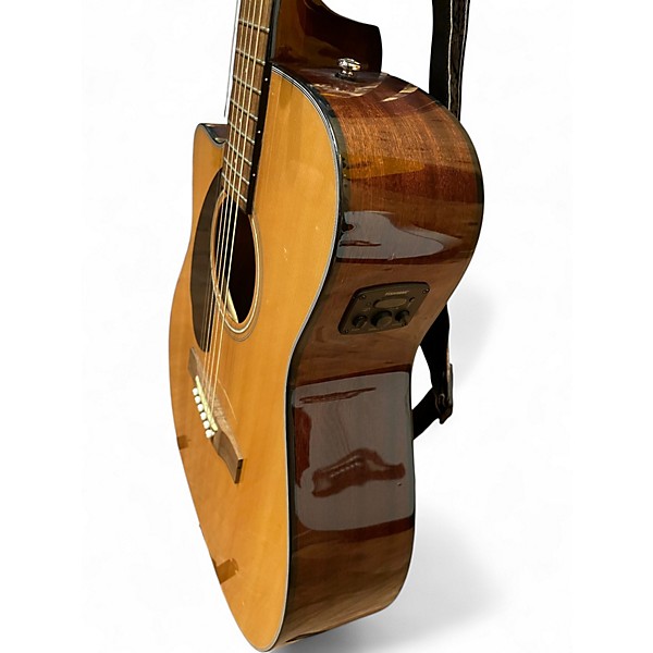Used Fender CC60SCE LH Natural Acoustic Electric Guitar