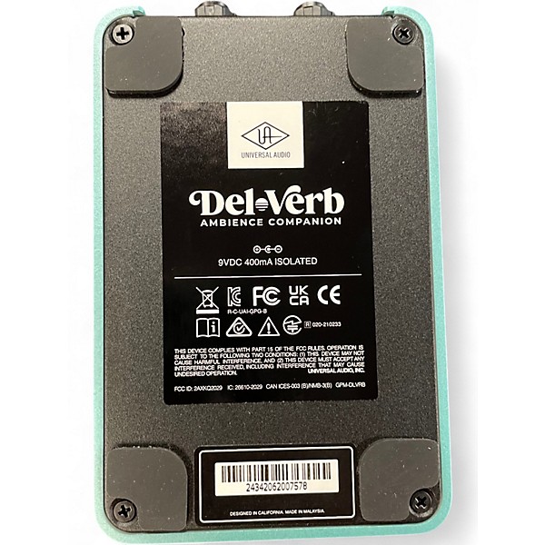 Used Universal Audio Del-Verb Effect Pedal