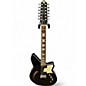 Used Reverend Airwave 12 Black Hollow Body Electric Guitar thumbnail
