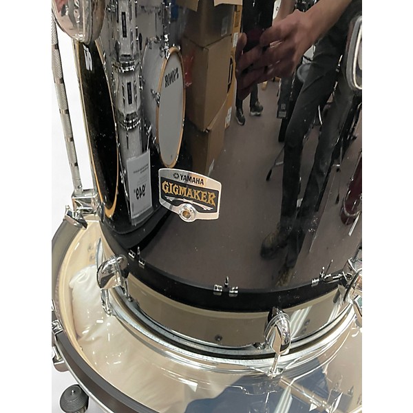 Used Yamaha 5 Piece Gigmaker Black Drum Kit