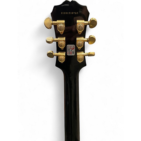 Used Epiphone Les Paul Custom Pro Black Solid Body Electric Guitar