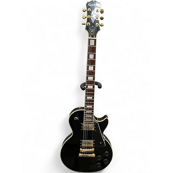 Used Epiphone Les Paul Custom Pro Black Solid Body Electric Guitar