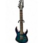 Used Ibanez RG7421 RG Series BLUE BURST Solid Body Electric Guitar thumbnail