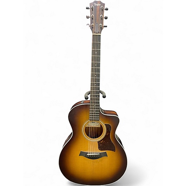 Used Taylor 214ce-k SB 2 Tone Sunburst Acoustic Electric Guitar