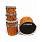 Used Yamaha 5 Piece stage custom Orange Drum Kit thumbnail
