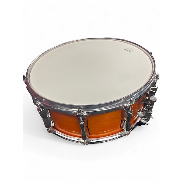 Used Yamaha 5 Piece stage custom Orange Drum Kit