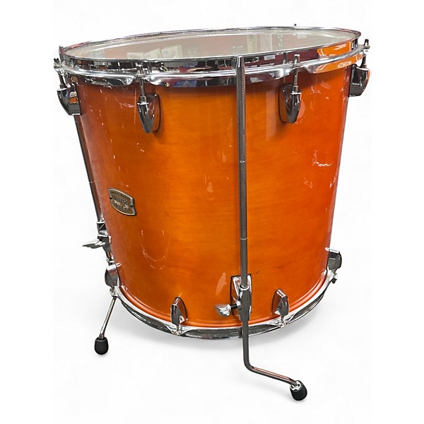 Used Yamaha 5 Piece stage custom Orange Drum Kit