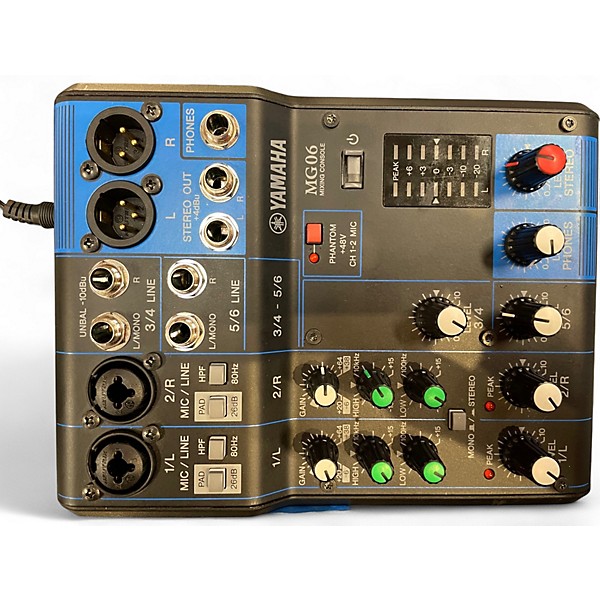 Used Yamaha MG6 Unpowered Mixer