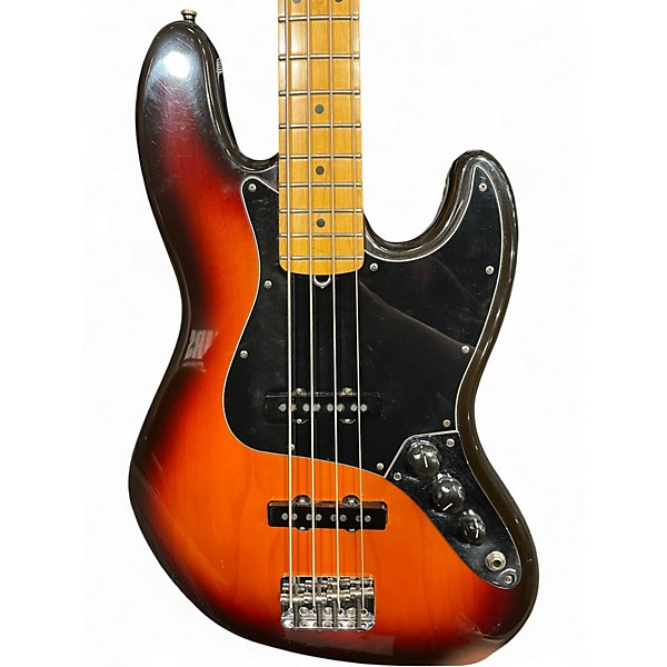 Used 1997 Fender American Standard Jazz Bass 3 Color Sunburst Electric Bass Guitar