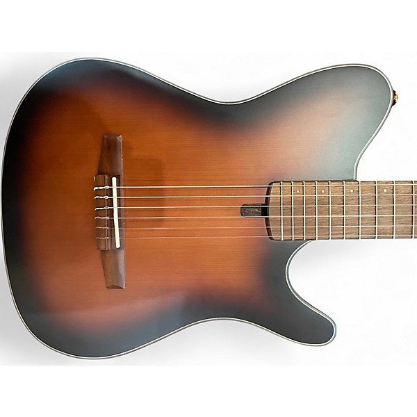 Used Ibanez frh10n sunburst flat Classical Acoustic Electric Guitar