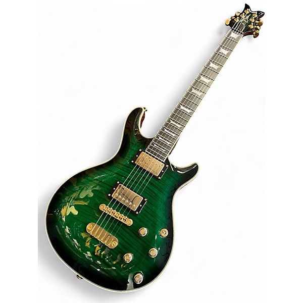 Used Dean LIMITED EDITION DCR #34 Trans Green Solid Body Electric Guitar