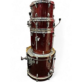 Used TAMA 4 Piece superstar classic red sparkle Drum Kit