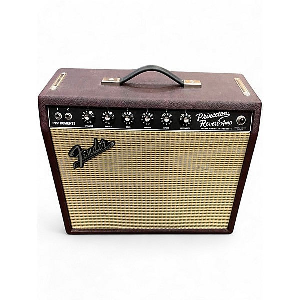 Used Fender 65 Princeton Reverb 1x10 15W Tube Guitar Combo Amp