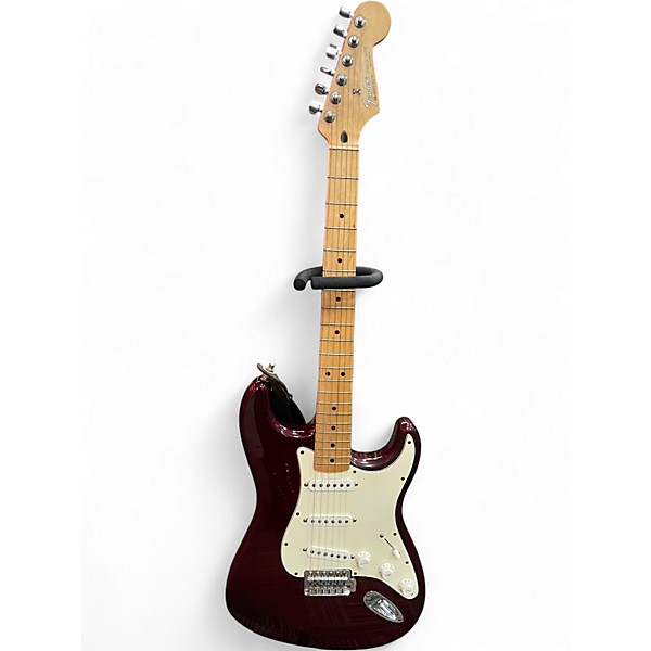 Used Fender Player Stratocaster Burgundy Solid Body Electric Guitar