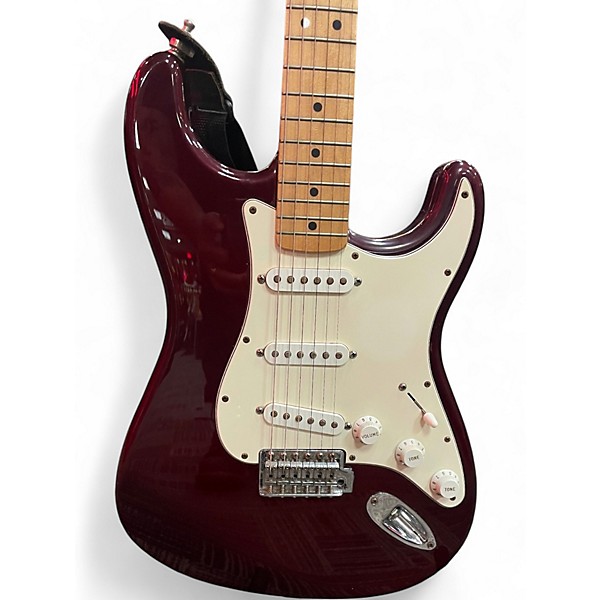 Used Fender Player Stratocaster Burgundy Solid Body Electric Guitar