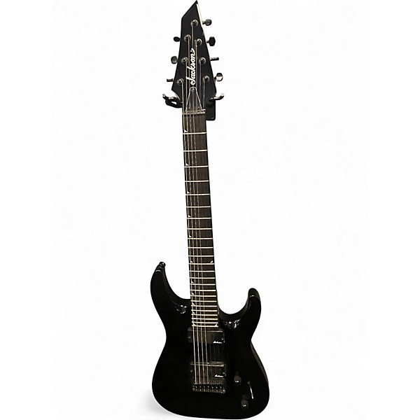 Used Jackson JS23 7-String Black Solid Body Electric Guitar