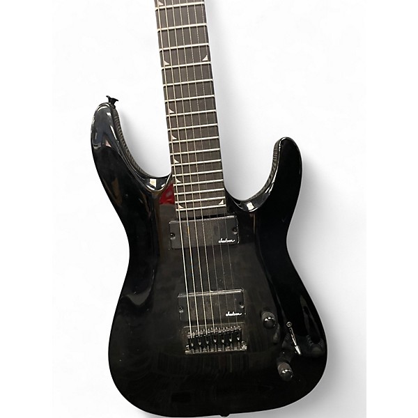 Used Jackson JS23 7-String Black Solid Body Electric Guitar