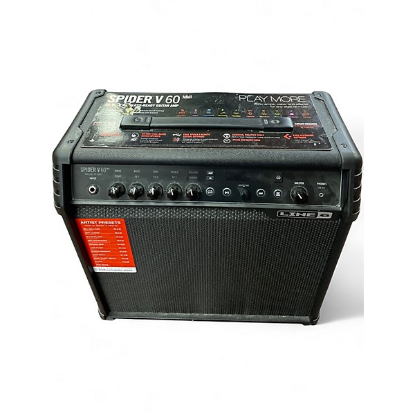 Used Line 6 Spider V 60 1x10 Guitar Combo Amp