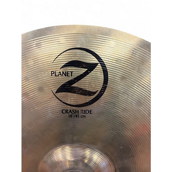 Used Zildjian 18in PLANET Z CRASH RIDE Cymbal