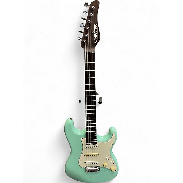 Used 2021 Schecter Guitar Research Nick Johnston USA Signature Stratocaster Surf Green Solid Body Electric Guitar