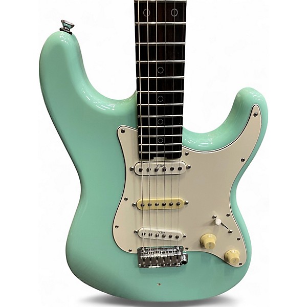 Used 2021 Schecter Guitar Research Nick Johnston USA Signature Stratocaster Surf Green Solid Body Electric Guitar