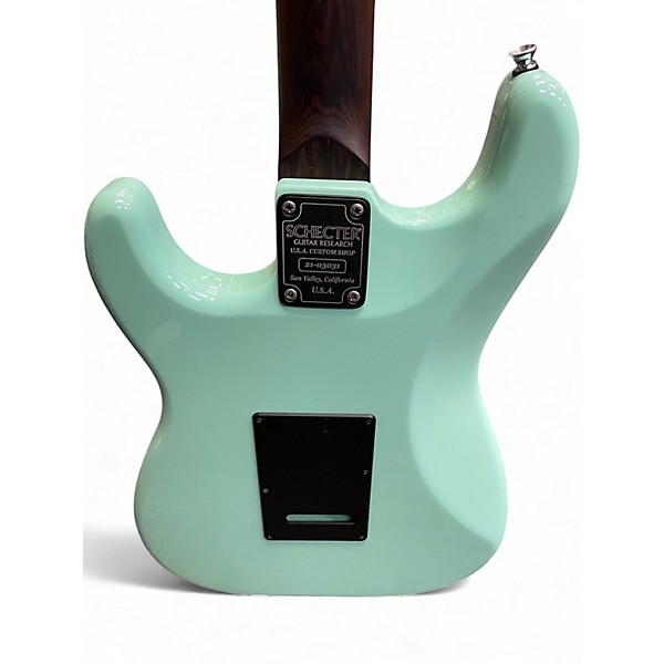 Used 2021 Schecter Guitar Research Nick Johnston USA Signature Stratocaster Surf Green Solid Body Electric Guitar
