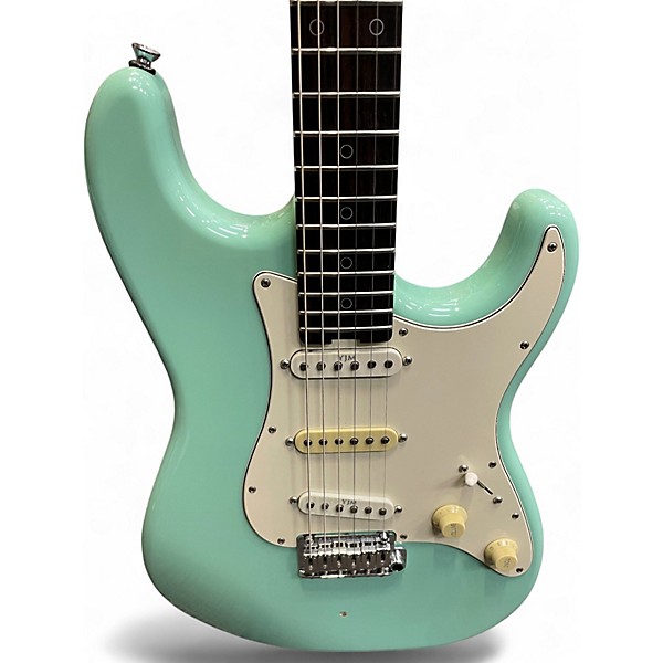 Used 2021 Schecter Guitar Research Nick Johnston USA Signature Stratocaster Surf Green Solid Body Electric Guitar
