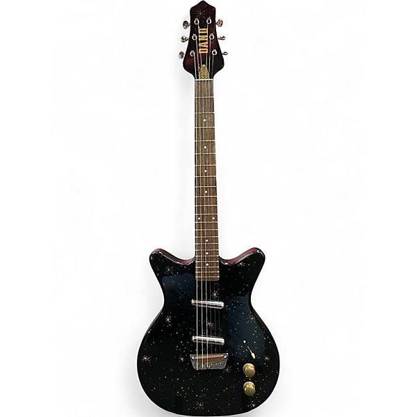 Used Dano Golden 50s Black and Gold Solid Body Electric Guitar