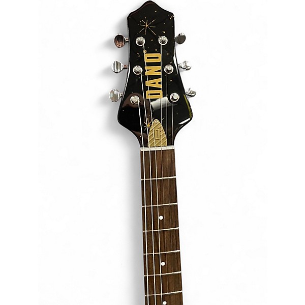 Used Dano Golden 50s Black and Gold Solid Body Electric Guitar