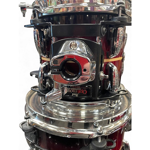 Used Pearl 5 Piece masters MAPEL COMPLETE Candy Apple Red Drum Kit