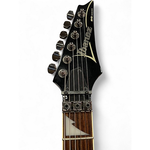 Used Ibanez Rg350 ex Black and Silver Solid Body Electric Guitar