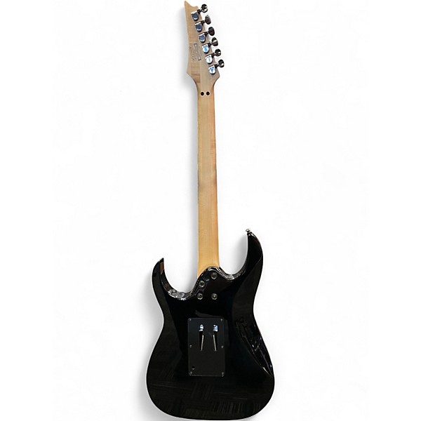 Used Ibanez Rg350 ex Black and Silver Solid Body Electric Guitar