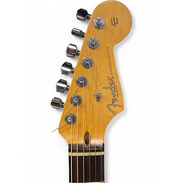 Used 2001 Fender American Fat Stratocaster Texas Special Mystic Surf Green Solid Body Electric Guitar