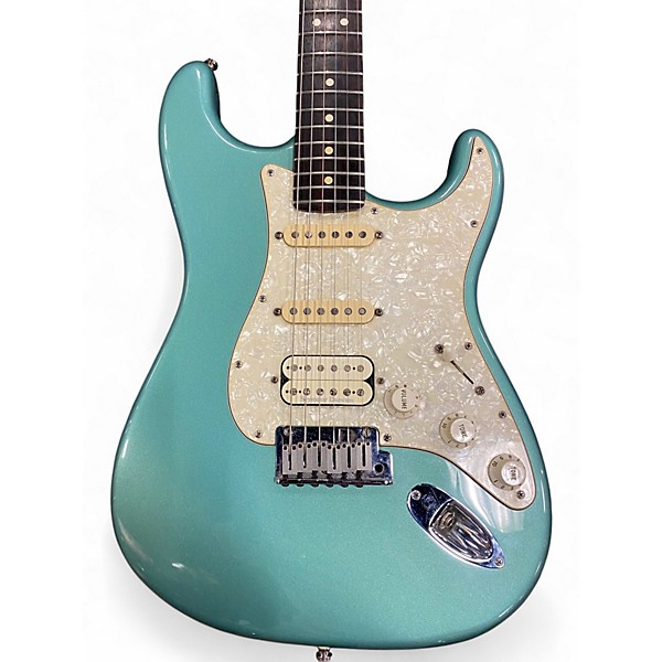 Used 2001 Fender American Fat Stratocaster Texas Special Mystic Surf Green Solid Body Electric Guitar