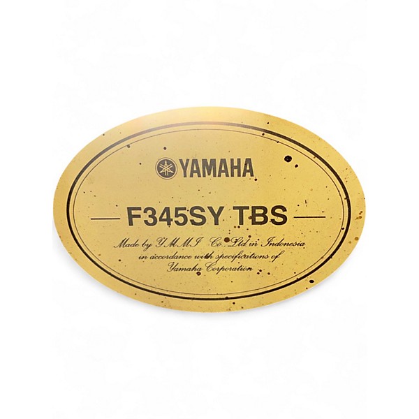 Used Yamaha F345SY FLAMED SUNBUST Acoustic Guitar