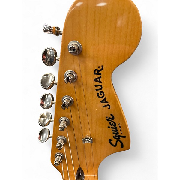 Used Squier JAGUAR 2 Tone Sunburst Solid Body Electric Guitar