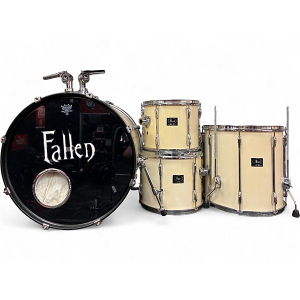 Used Pearl 4 Piece Export White Drum Kit