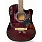 Used Galveston LC599EQ Crimson Red Burst Acoustic Electric Guitar