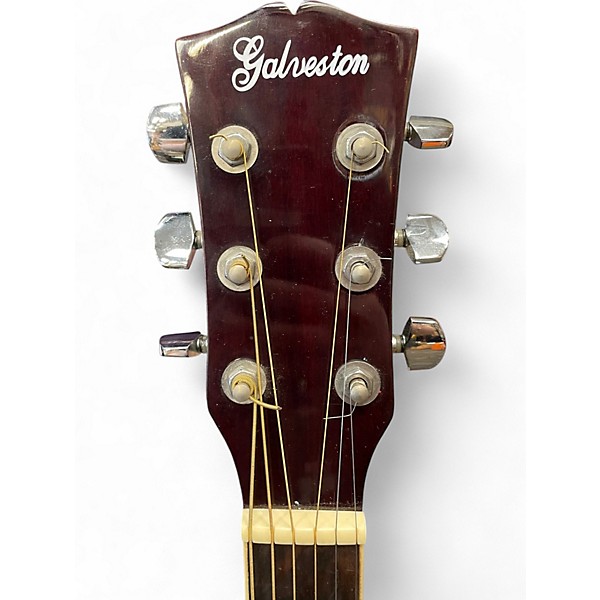 Used Galveston LC599EQ Crimson Red Burst Acoustic Electric Guitar