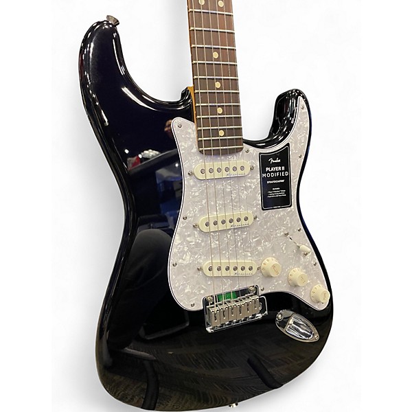 Used Fender Player II Modified Stratocaster Black Solid Body Electric Guitar