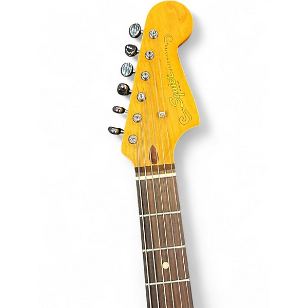 Used Squier J Mascis  Vintage White Solid Body Electric Guitar