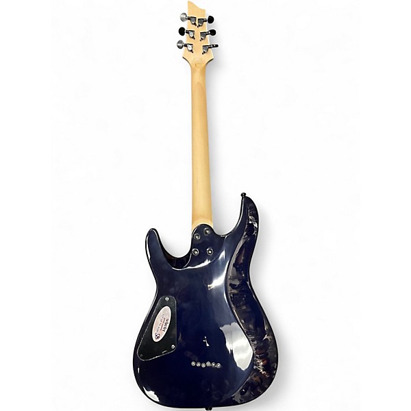Used Schecter Guitar Research C-6 Elite Ocean Blue Burst Solid Body Electric Guitar
