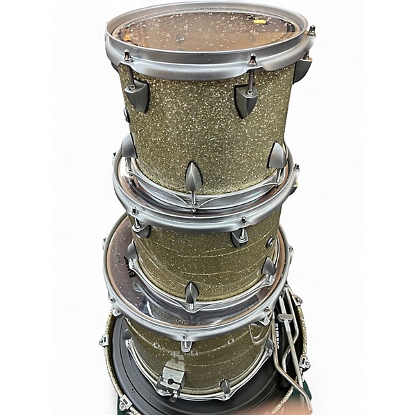 Used Orange County Drum & Percussion 4 Piece Newport Series Gold Sparkle Drum Kit